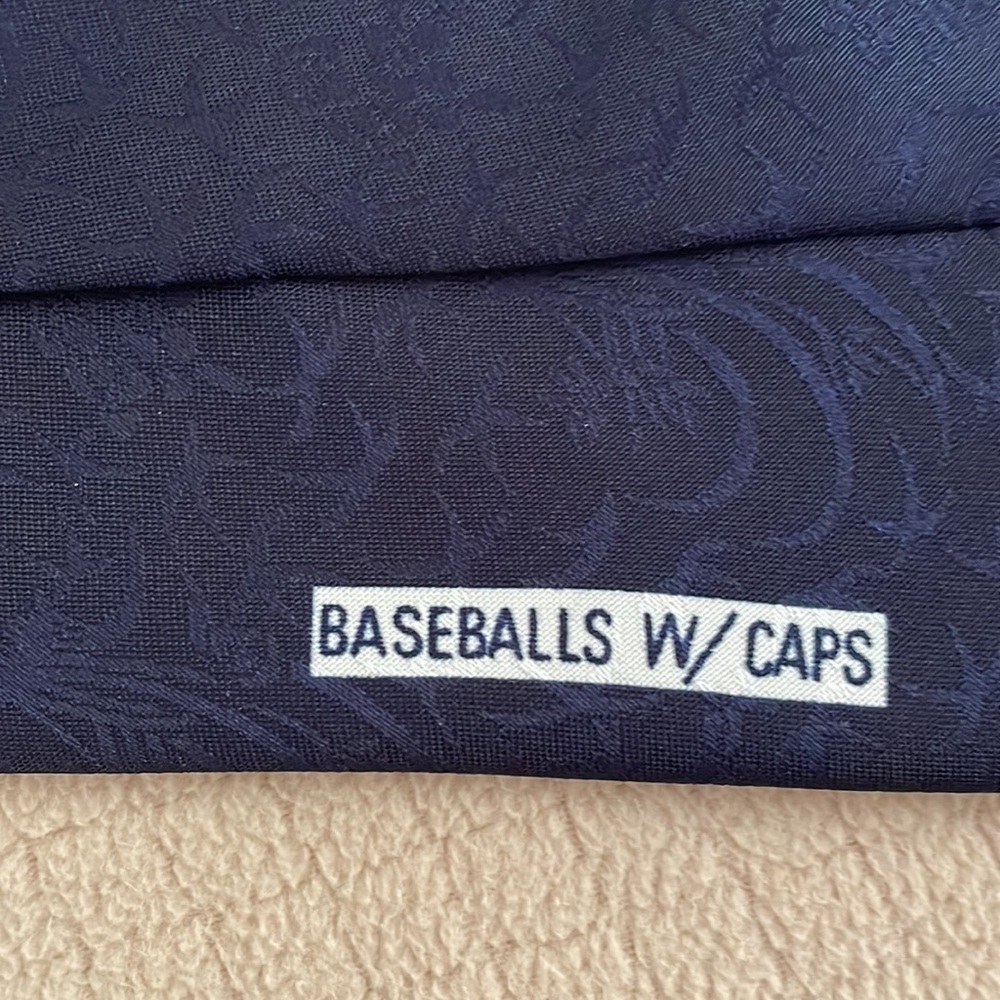 Baseball Polyester Tie - Picture 3 of 3